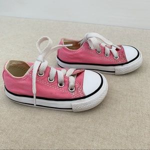 Converse All Star toddler girl pink sneakers sz 5